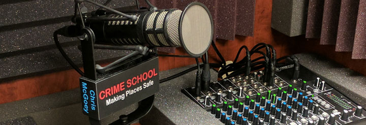 Crime School Podcast Studio Gear